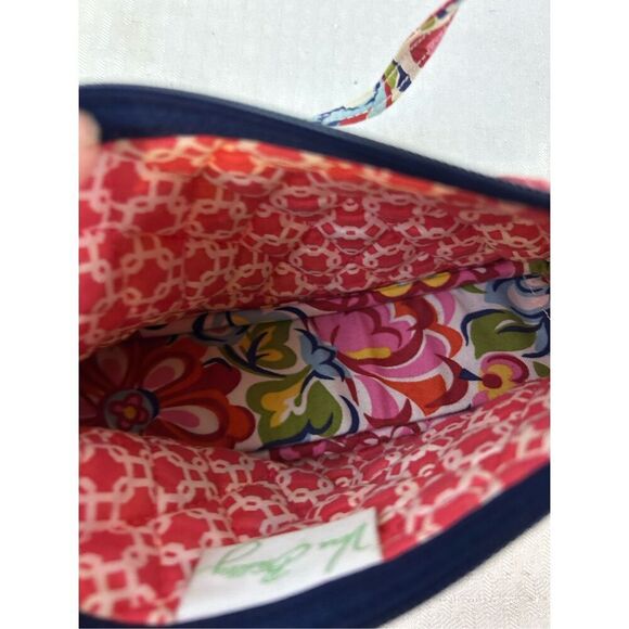 Vera Bradley 9x4" zipper mini crossbody multi-colors flowers - Picture 7 of 7